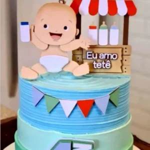 Arquivo de corte digital de topo de bolo no tema Open Milk em formato Studio para Silhouette, mostrando uma caixinha de leite estilizada, canecas de leite espumantes, biscoitos com gotas de chocolate e letras com contorno prontas para o recorte em camadas.