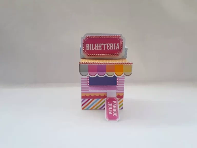 Moldes práticos de scrapfesta para lembrancinhas de parque de diversões em formato Studio.