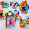 Decoração de festa infantil tema Procurando Nemo com topper de bolo personalizado em arquivo digital.