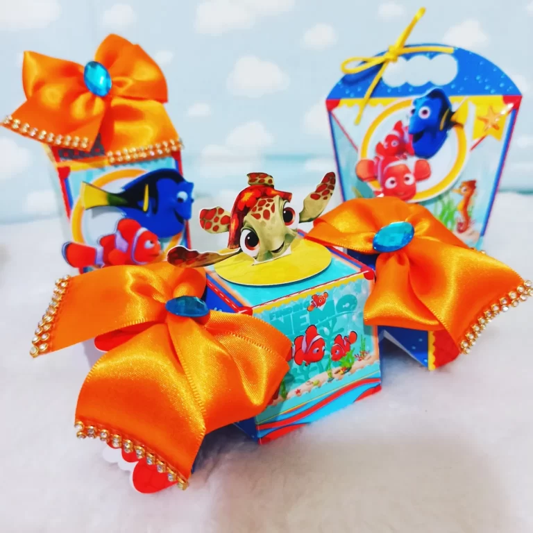 Arquivo para imprimir em casa decoração de festa e topper Procurando Nemo.