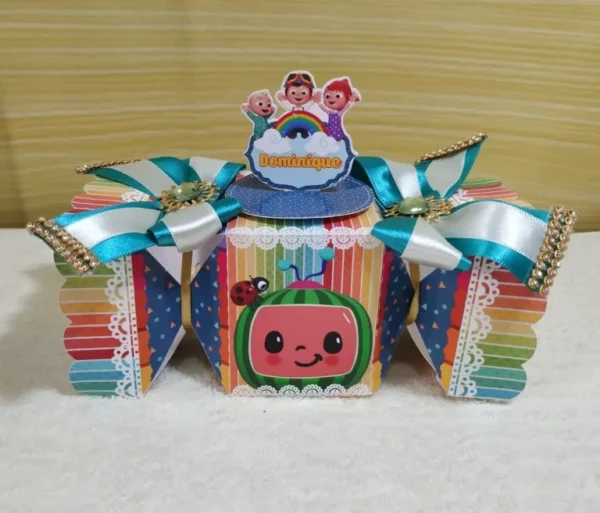 Kit digital de personalizados infantis para Festa de Aniversário Cocomelon em Studio e PDF.