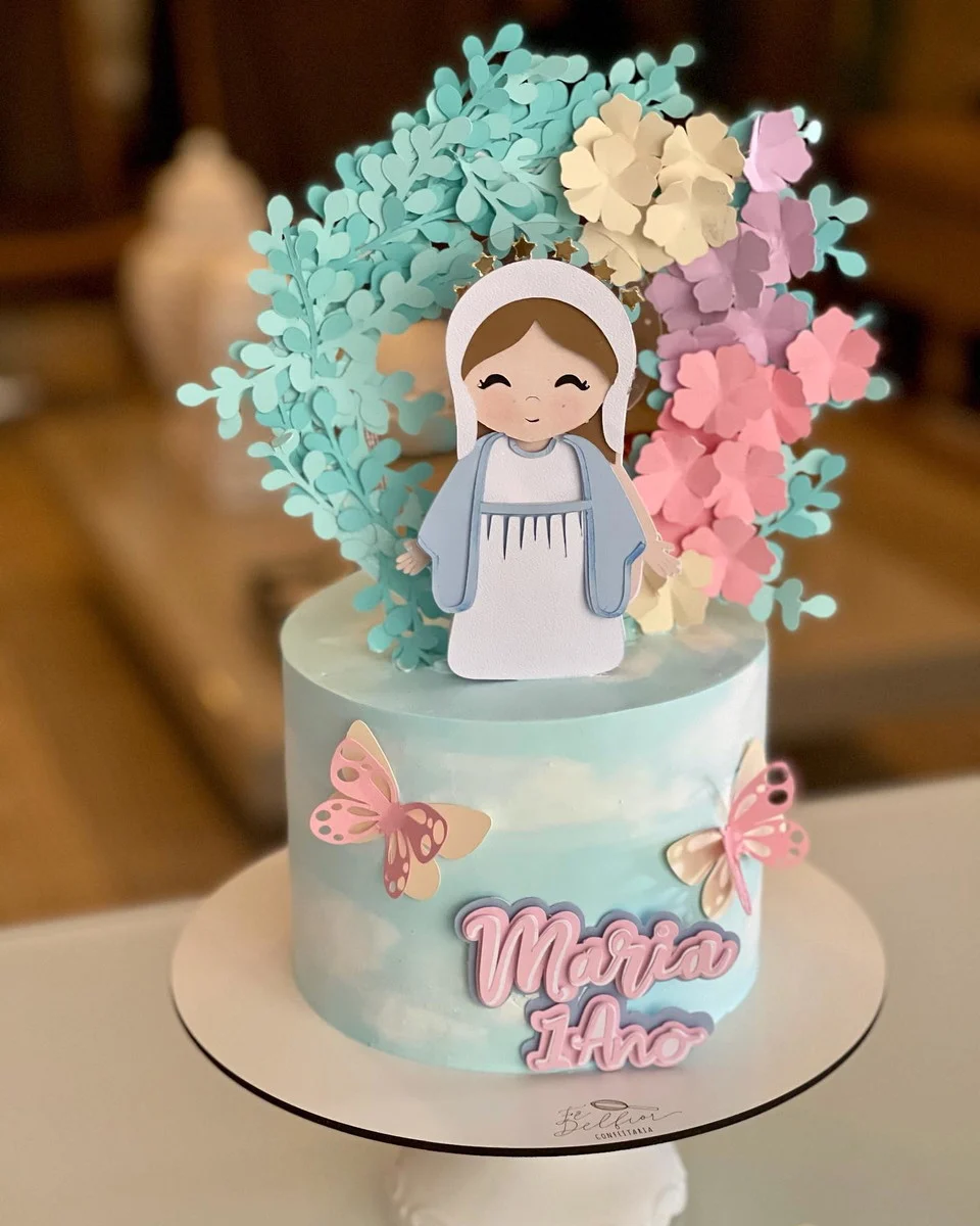 Arquivos de Corte Religioso: 10 Modelos Topper de Bolo para Festa