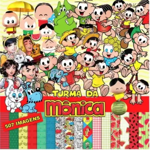 Turma da Mônica Pack Papel Digital Clipart Png