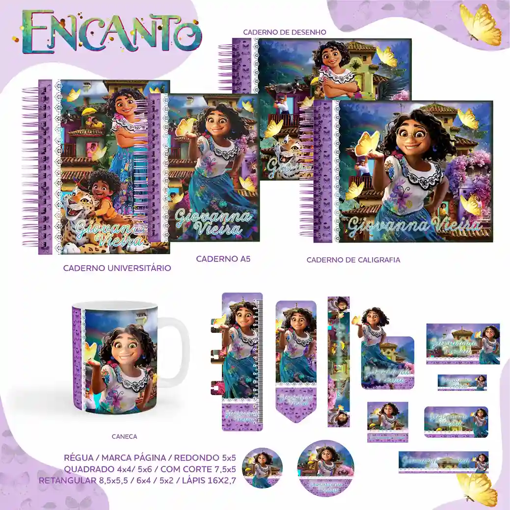 10 Kit Etiquetas Escolares para Editar e Imprimir Adesivo Lapis