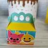 Caixas personalizadas em camadas com elementos do fundo do mar e peixinhos. Arquivo digital de corte em formatos Silhouette Studio e arquivo em PDF.