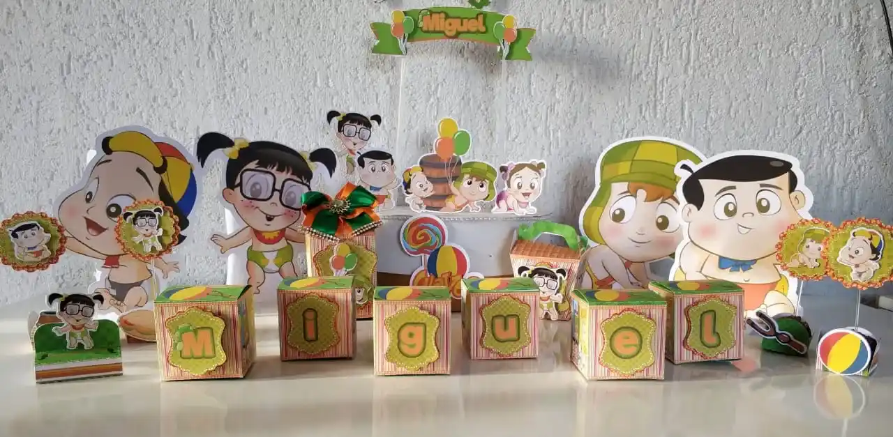 Caixinhas de papelaria personalizada para festas com tema chaves arquivo digital de corte para silhouette