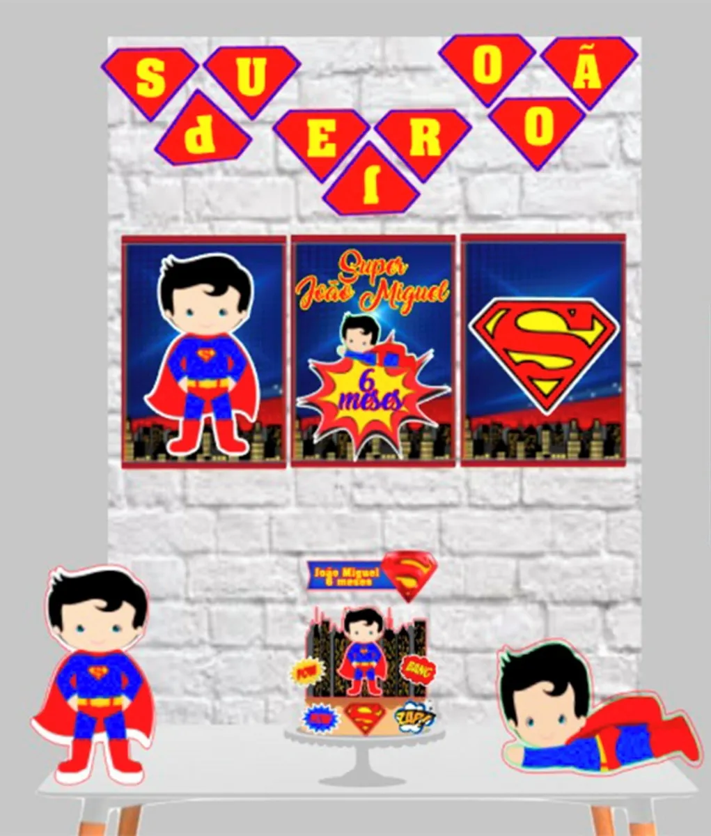 Caixa personalizada com o símbolo do Super Homem em camadas de papel. Arquivo de corte digital configurado exclusivamente para o Silhouette Studio.