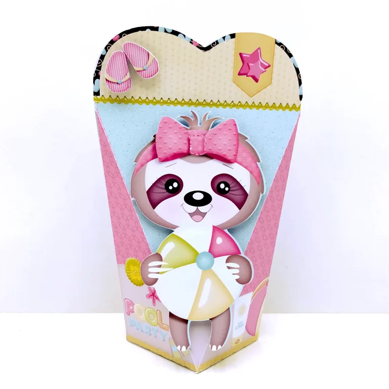 Topper de bolo infantil bicho preguiça para imprimir e recortar molde pronto em formato de arquivo digital studio
