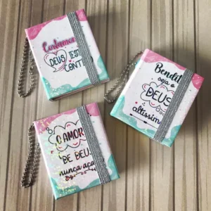 Capa personalizada para bloco de notas Post It com estampas coloridas. Arquivo de corte digital em vetor CorelDraw CDR, imagem PNG e formato PDF.