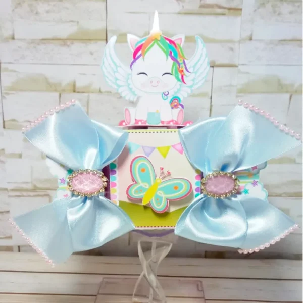 Caixinhas de papelaria personalizada para festas com tema unicórnio arquivo digital de corte para silhouette