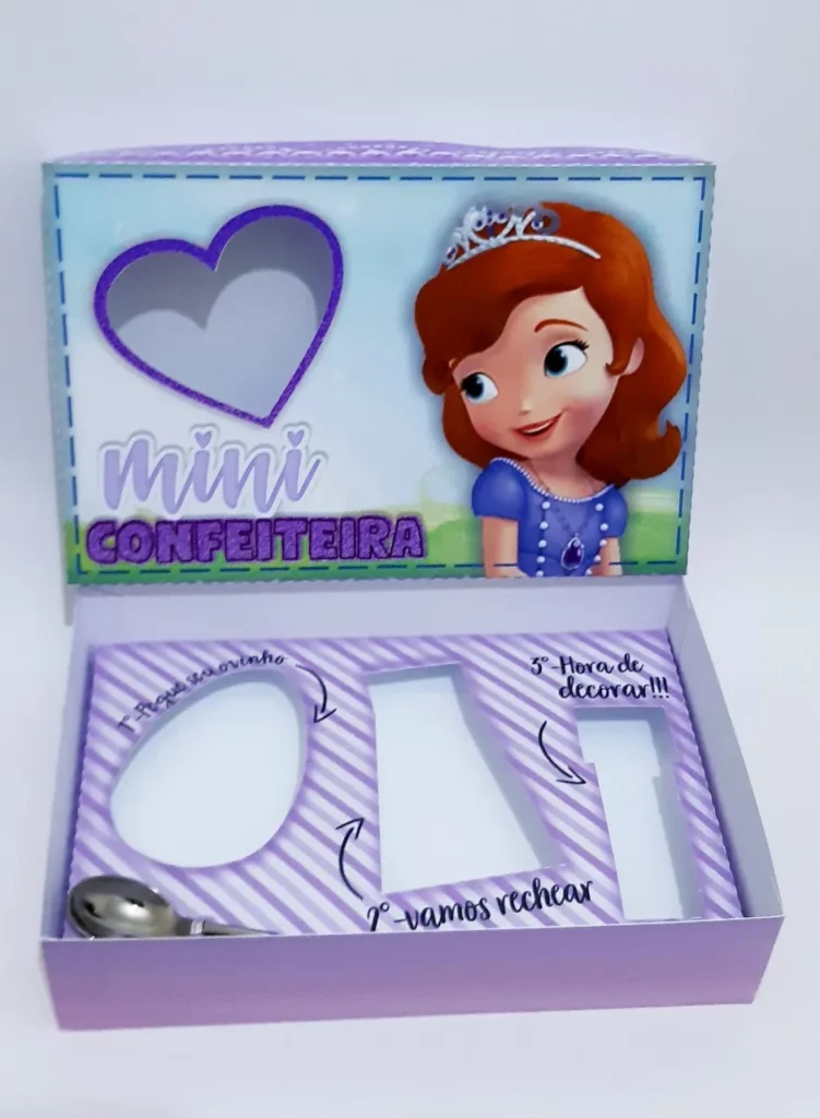 Elementos decorativos de Páscoa infantil com temática da Princesa Sofia e molduras de pérolas. Arquivo de corte digital nas extensões PDF e Studio.