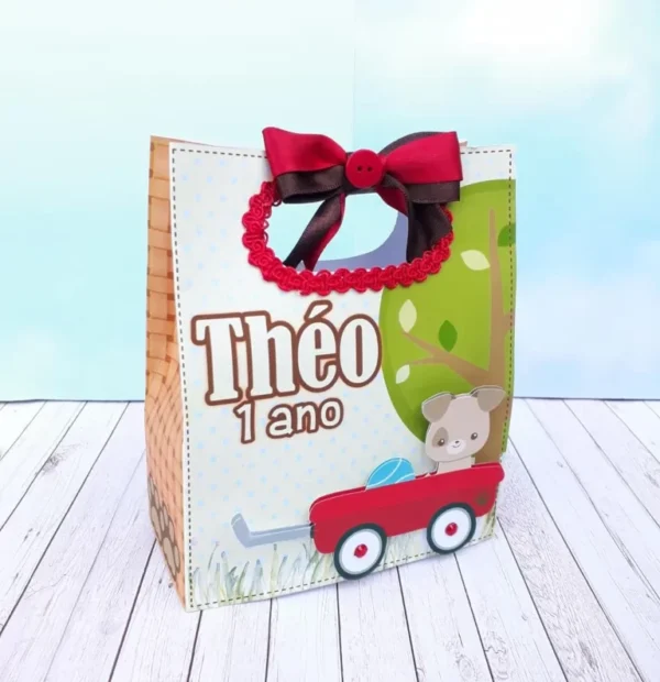 Elementos decorativos de aniversário com temática de filhotes de cachorro em tons suaves. Arquivo de corte digital nas extensões PDF e Silhouette Studio.