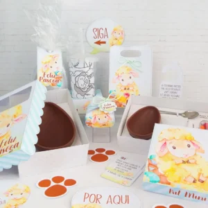 Decoração Páscoa Cordeirinho Studio e Pdf