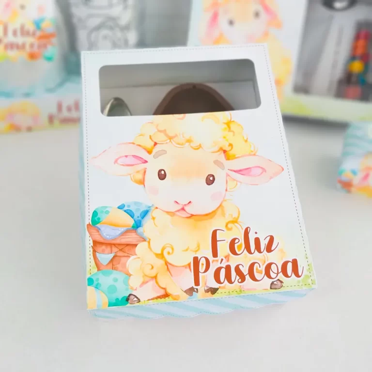 Decoração Páscoa Cordeirinho Studio e Pdf - Imagem 2