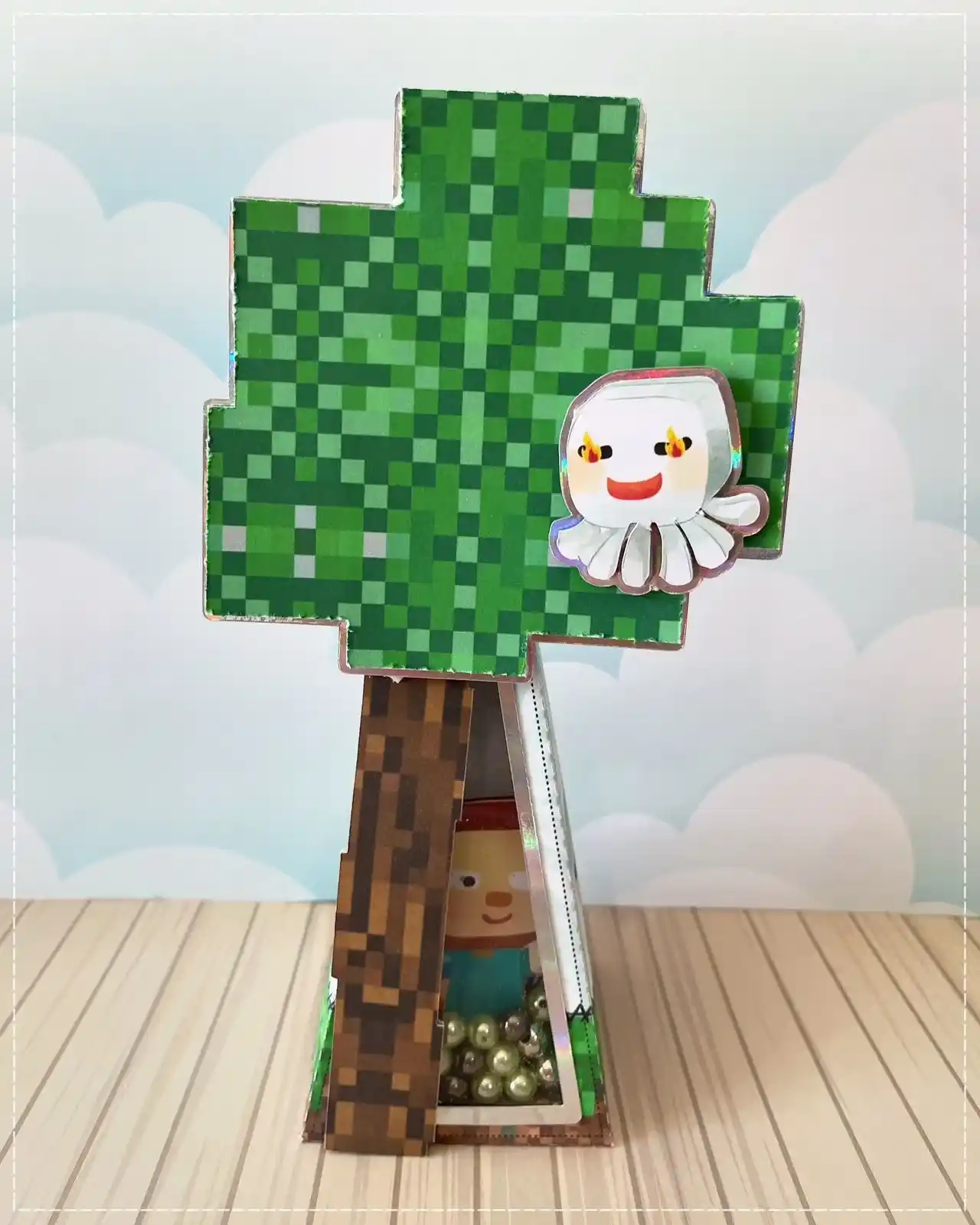 Caixinhas de papelaria personalizada para festas com tema minecraft arquivo digital de corte para silhouette