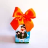 Caixas personalizadas em camadas com o clássico balão laranja, nuvens e sol. Arquivo digital de corte configurado em Studio e arquivo PDF.