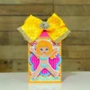 Caixas personalizadas em camadas com óculos de sol, fatias de melancia e boias coloridas. Arquivo digital de corte configurado em Studio e PDF.