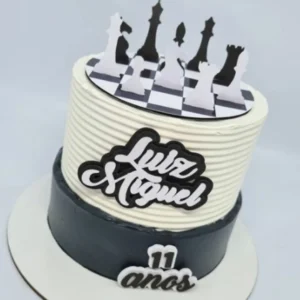 Topper para imprimir com tema xadrez molde de papelaria e arquivo de corte para editar no silhouette studio