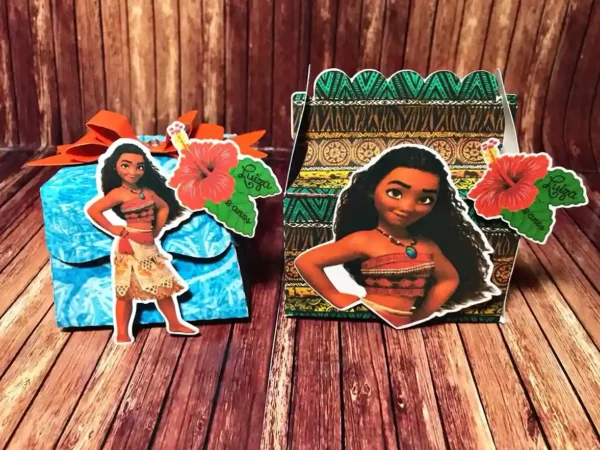 Caixas personalizadas em camadas com elementos de ondas do mar e flores tropicais. Arquivo digital de corte em formato Studio e imagem em JPEG.