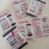 Kit de artes para capa de balas e doces para salão de beleza. Arquivo digital em alta qualidade nos formatos de imagem PNG e de impressão PDF.