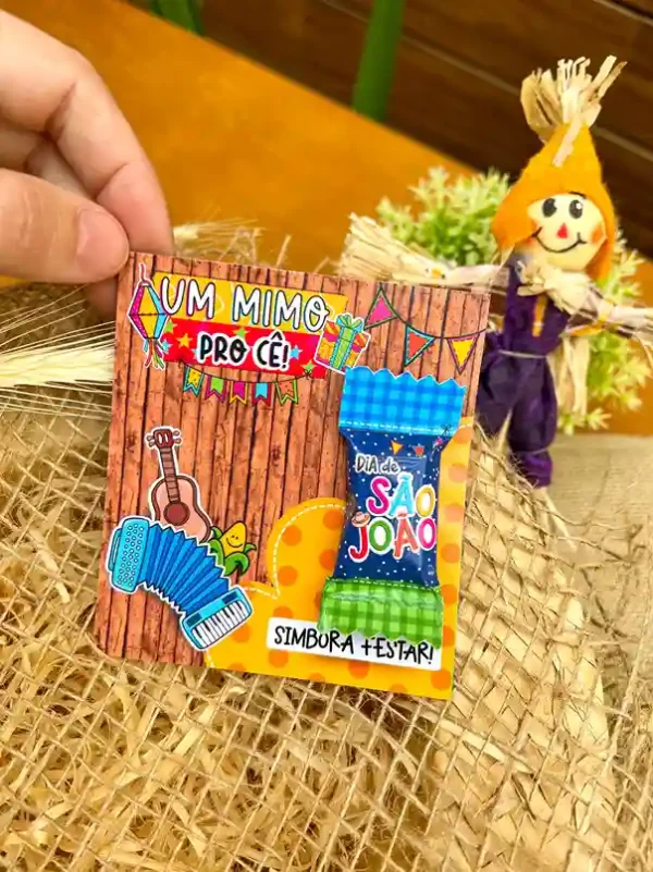 Molde de bala personalizada festa junina em imagem de alta definição nos formatos jpg e png