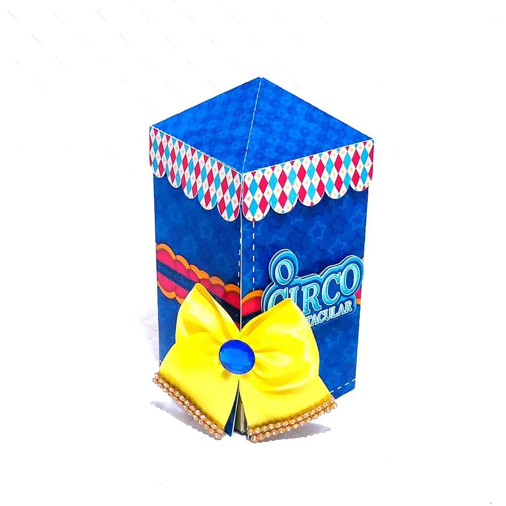 Topper de bolo e lembrancinhas de papelaria para festa tema circo azul. Arquivo digital de corte compatível com software Silhouette Studio e PDF.