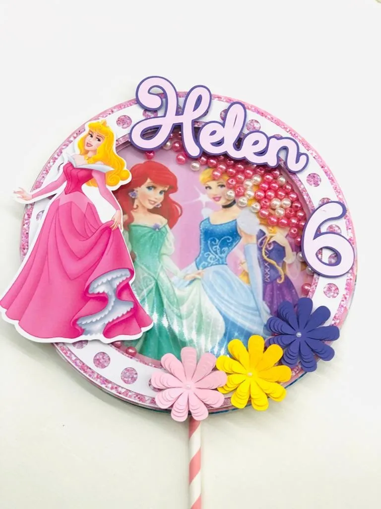 Kit de recortes para festa na escola tema Princesas Disney. Arquivo digital de corte em extensão Silhouette Studio e PDF de fácil impressão.