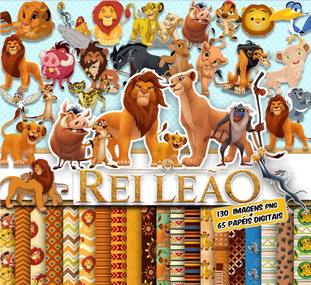 Scrapbook e Elementos PNG: 10 Temas com Ilustração para Artes