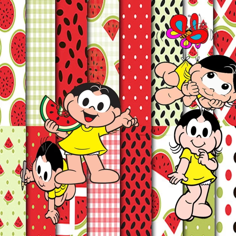 Scrapbook e Elementos PNG: 10 Temas com Ilustração para Artes