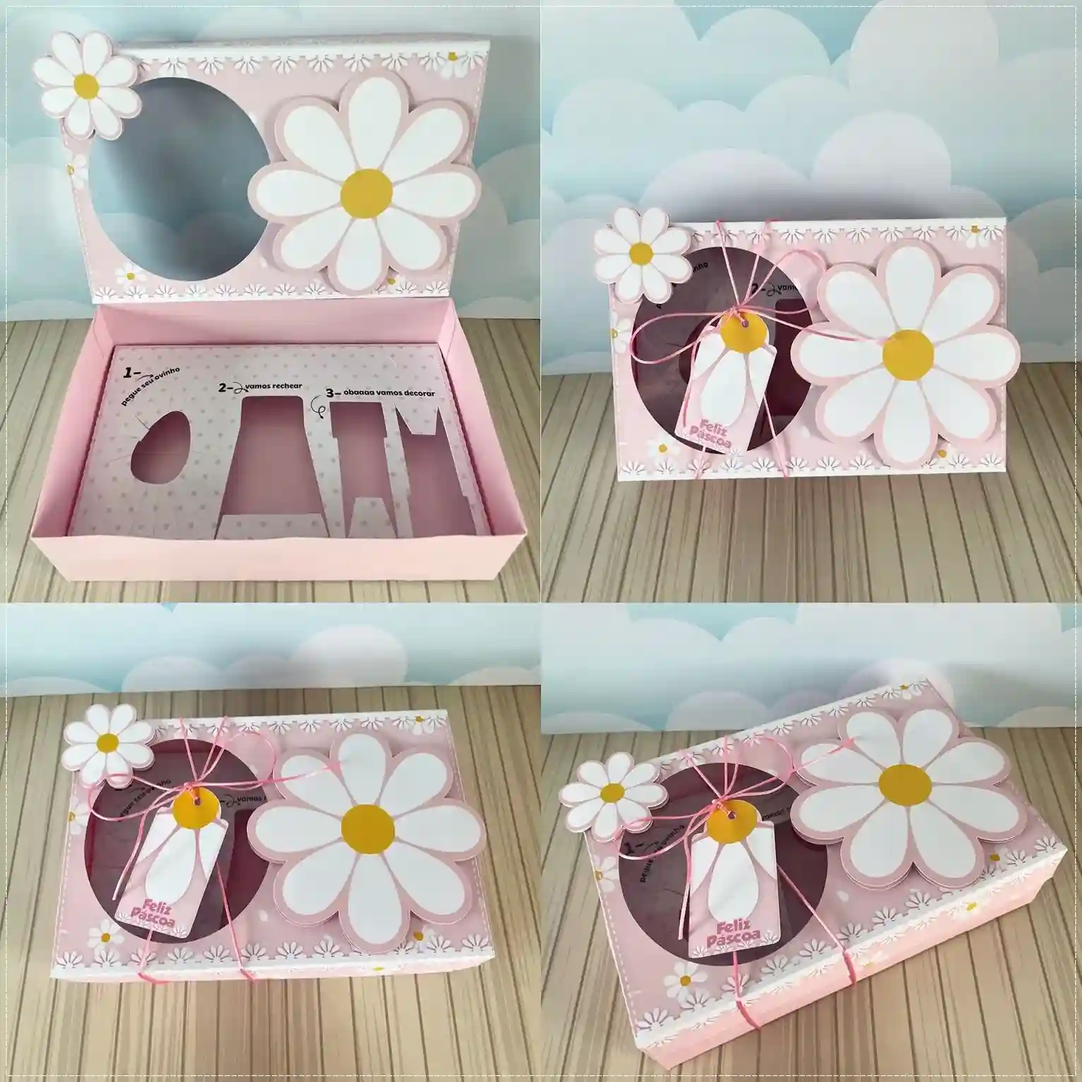 Topper para imprimir com tema margaridas mini confeiteiro molde de papelaria e arquivo de corte para editar no silhouette studio