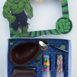 Elementos decorativos de Páscoa infantil com temática do incrível Hulk na cor verde. Arquivo de corte digital nas extensões PDF e Silhouette Studio.