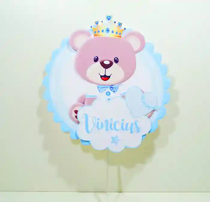 Kit papelaria personalizada Ursinho Príncipe arquivo em formato Studio Silhouette PNG e PDF temas festas e caixas