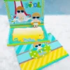 Topo de bolo Pool Party menino em arquivo de corte Studio para Silhouette personalizar e imprimir