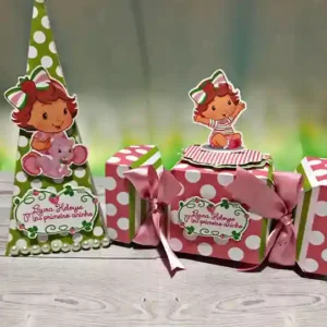 Arquivo digital tema Moranguinho em Studio para topo de bolo e decoração de aniversário