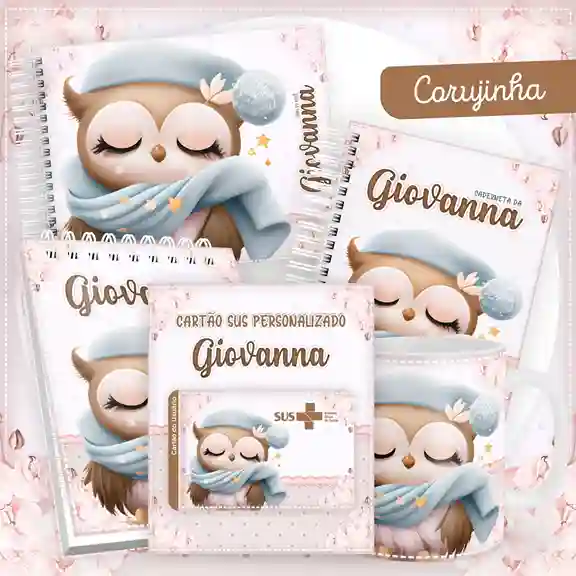 Caderneta e Livro do Bebê: 10 Moldes com Capas e Miolos Digitais