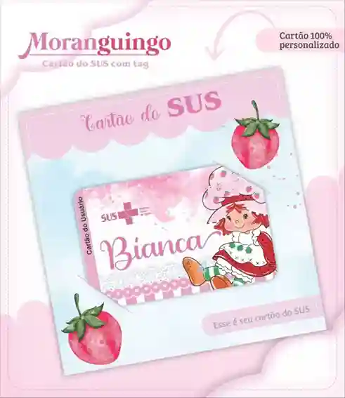 Caderneta de vacinação e livro do bebê Moranguinho em caderno de anotações para imprimir com capa em PNG e miolo em PDF