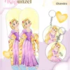 Caderneta de vacinação e livro do bebê Rapunzel em caderno de anotações para imprimir com capa em PNG e miolo em PDF