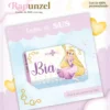 Caderno do bebê e caderneta Rapunzel para imprimir em caderno de anotações com capa em PNG e miolo em PDF