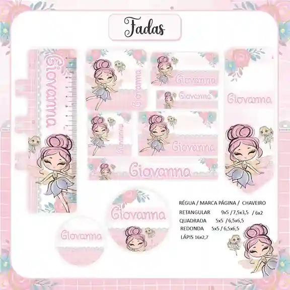 Tendencia Etiqueta Escolar Feminina: 10 Moldes de Caderno e Lapis