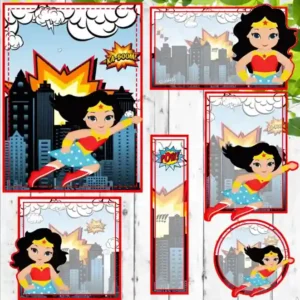 Etiqueta Mulher Maravilha Para Editar Studio