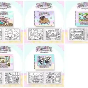 Livro de colorir e pintar Bichinhos da Floresta para imprimir em caderno digital com capa em PNG e miolo em PDF
