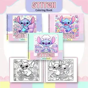 Livro de colorir e pintar Stitch para imprimir em caderno digital com capa em PNG e miolo em PDF