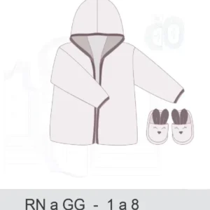 Molde de costura roupao e pantufa bebe e infantil para imprimir em PDF moldes de roupa infantil formato A4 e grafica