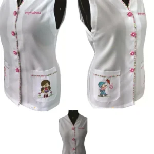 Molde de costura jaleco professora para imprimir em PDF moldes de roupa feminina formato A4 e grafica