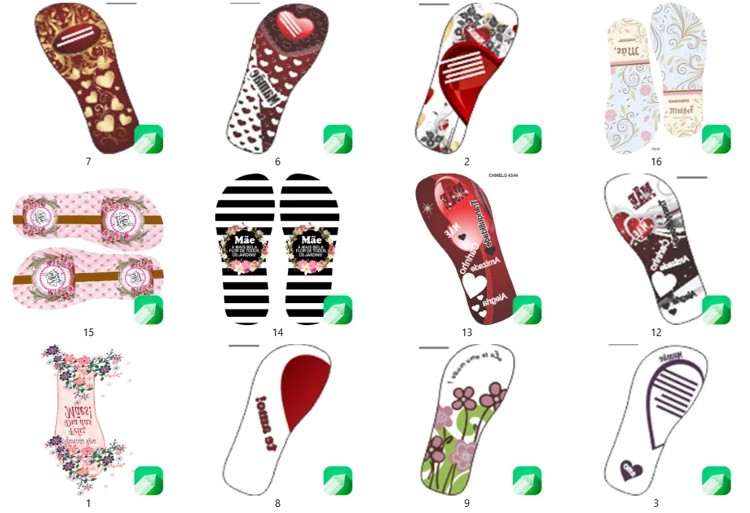 10 Kit Estampas Sublimacao Dia das Mães Pais Namorados