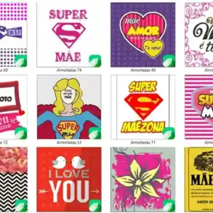 Coletanea 100 artes almofadas dia das maes coreldraw artes digitais para estamparia e presentes personalizados