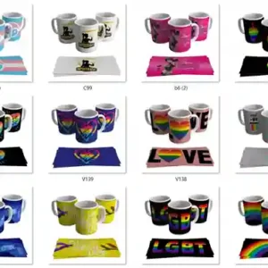 100 estampas sublimacao para canecas lgbt para imprimir arte digital editavel para personalizar canecas e presentes orgulho