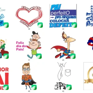 100 vetores sublimacao dia dos pais coreldraw cdr artes para imprimir e personalizar canecas e presentes de sublimacao