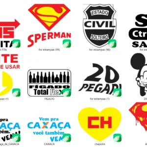 Pacote 20 artes vetores sublimacao carnaval memes frases cdr arquivo editavel com estampas para imprimir e personalizar