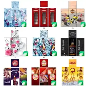 Pacote 200 artes cdr para envelopamento de geladeira vetor editavel corel para comunicação visual e adesivos